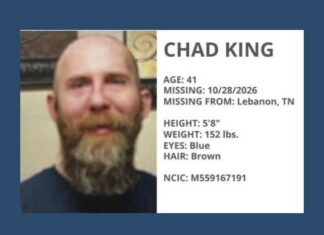 TBI Issues Silver Alert for Chad King, 41, of Lebanon chad king silver alert tbi
