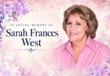 OBITUARY: Sarah Frances West
