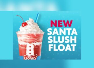 Santa Slush Float Leads SONIC’s New Winter Menu sonic Santa slush