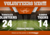 Tennessee Rides DeSean Bishop’s Three Touchdowns Past Auburn 24-14 vols vs auburn